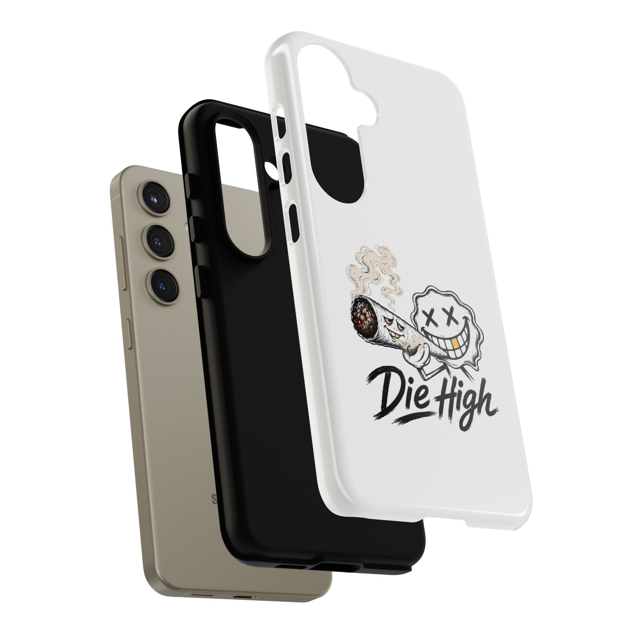 Phone Case — "Die High" Smiling Joint Graphic