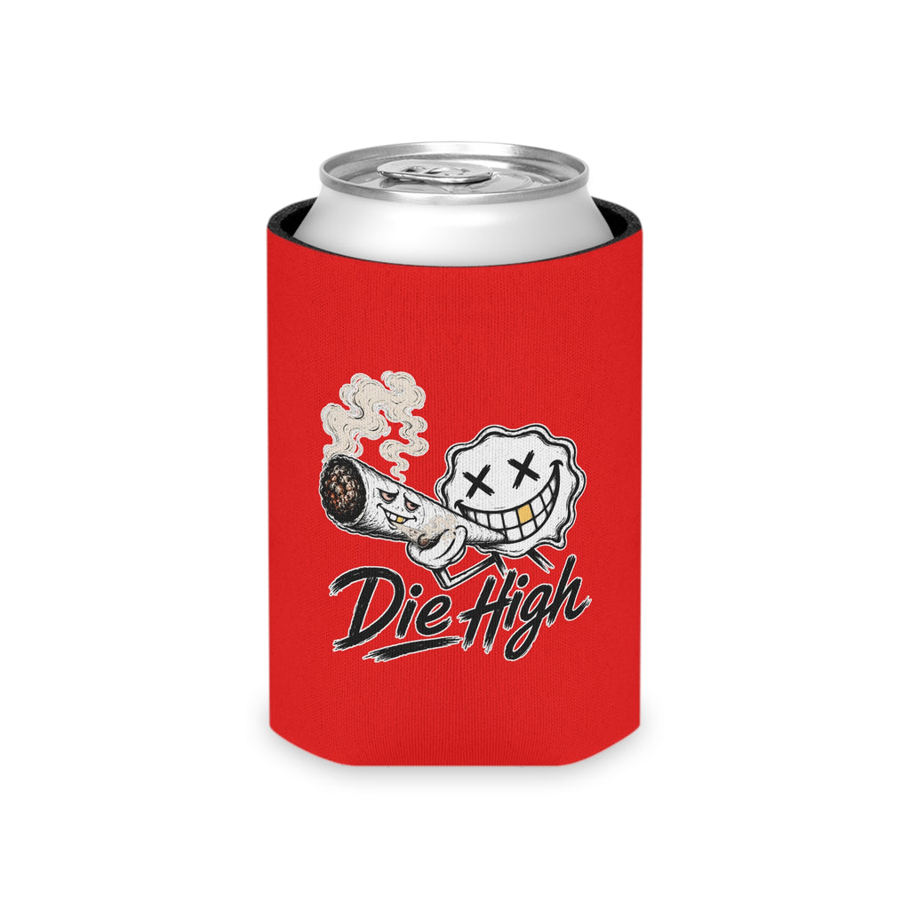 Can Cooler — "Die High" Smiley Joint Graphic Can Koozie