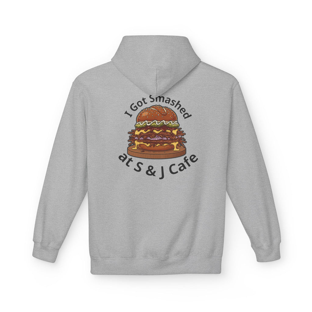 Hoodie - "I Got Smashed at S & J Cafe" Burger Graphic Pullover