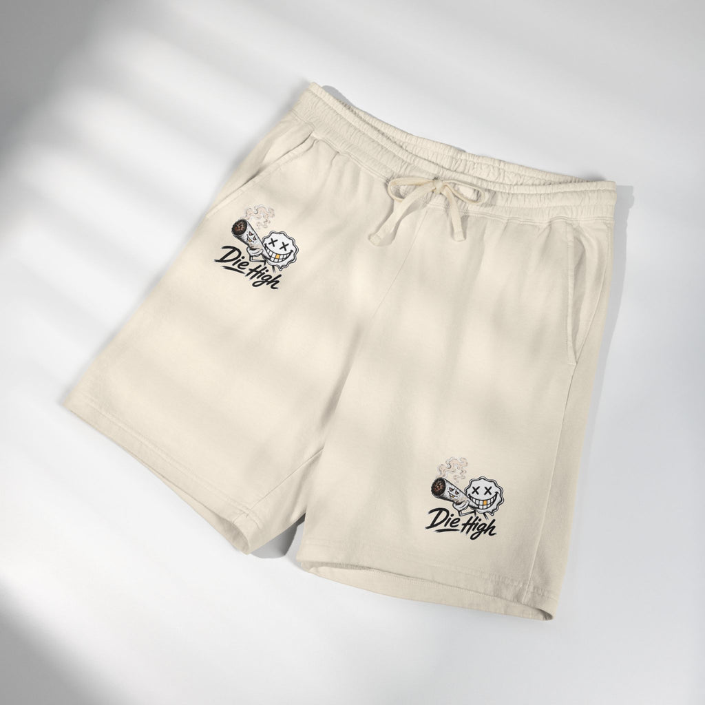 Die High Graphic Sweat Shorts — Lightweight Fleece Casual Lounge Shorts