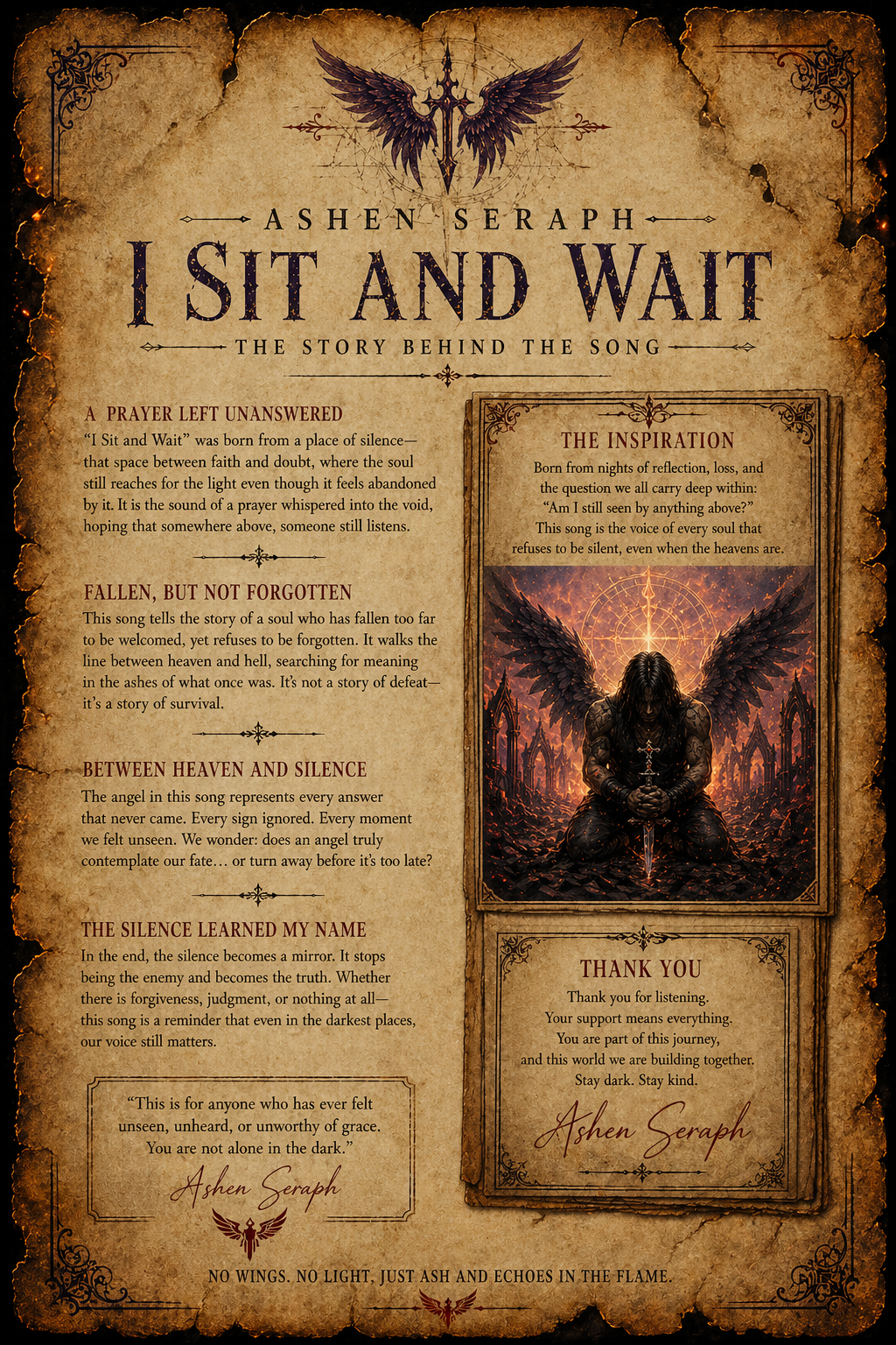 Ashen Seraph | I Sit and Wait (Deluxe Digital Edition)