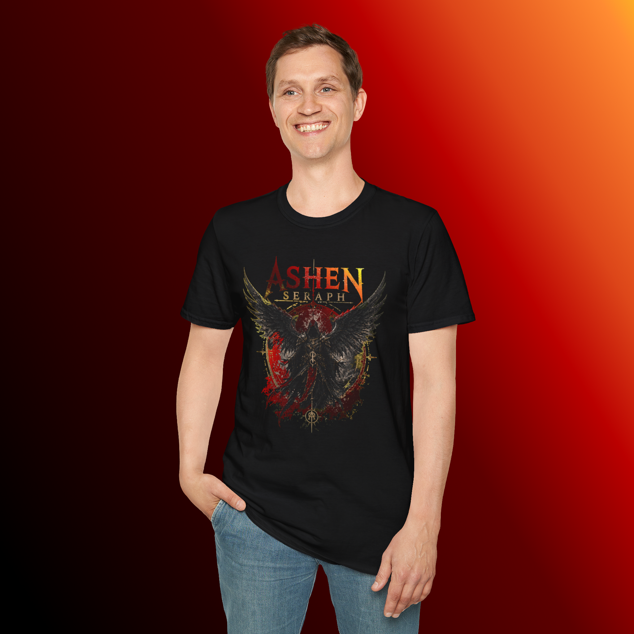 Ashen Seraph T-Shirt — Dark Angel Graphic Tee